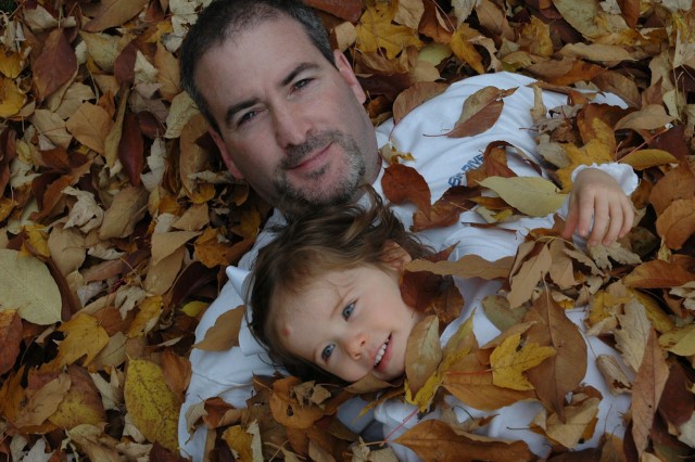 Me and Lizzy in the Leaves
